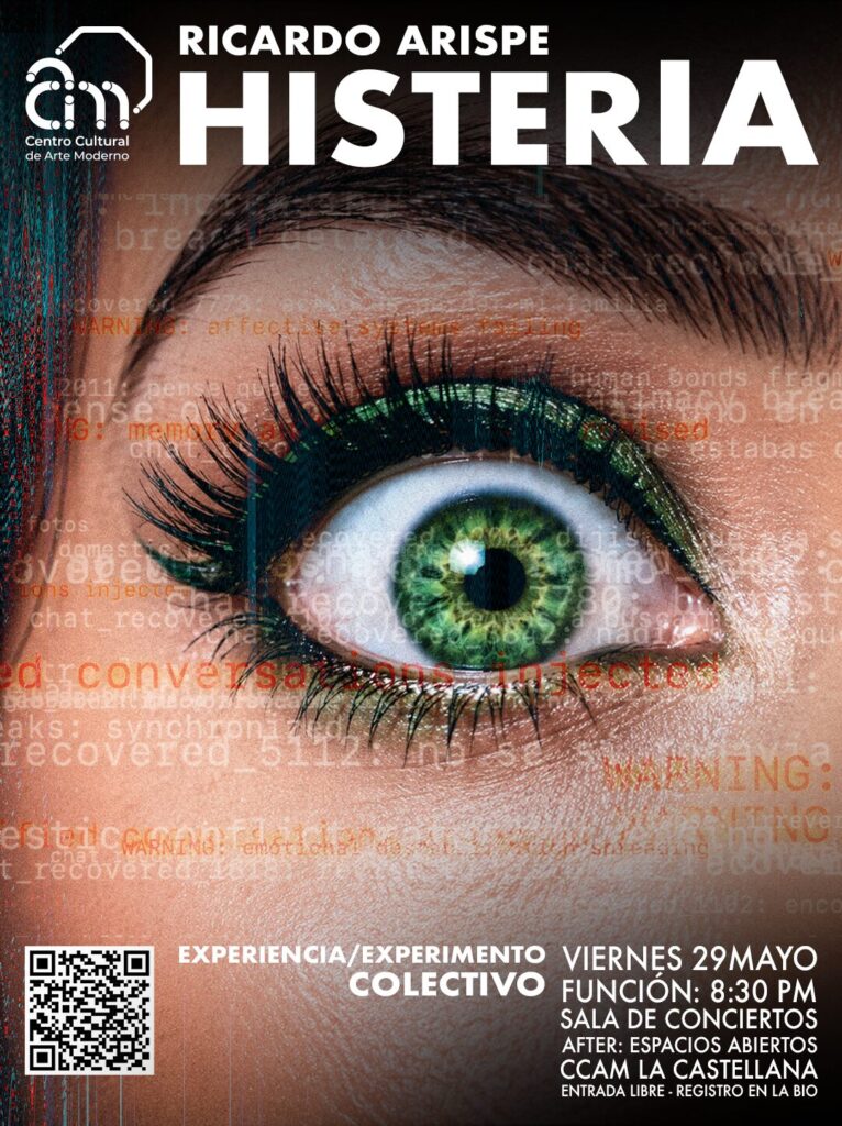 HISTERIA: Ricardo Arispe presenta una experiencia audiovisual inmersiva en el CCAM